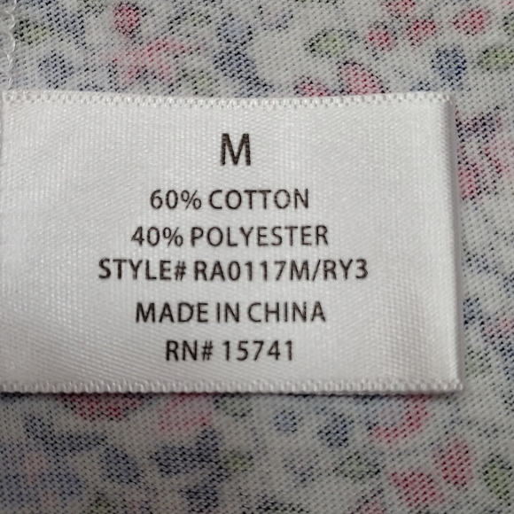 Karen Neubuther Small Flower Print Night Gown. Size M - Picture 8 of 9